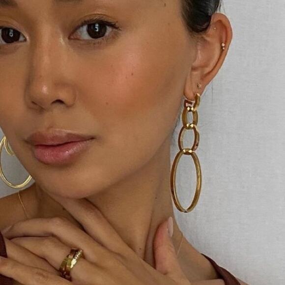 NEW Vita Fede Cassio Ring 24K Gold Plated Stackable Pave Swarovski Crystal Ring - Picture 3 of 11